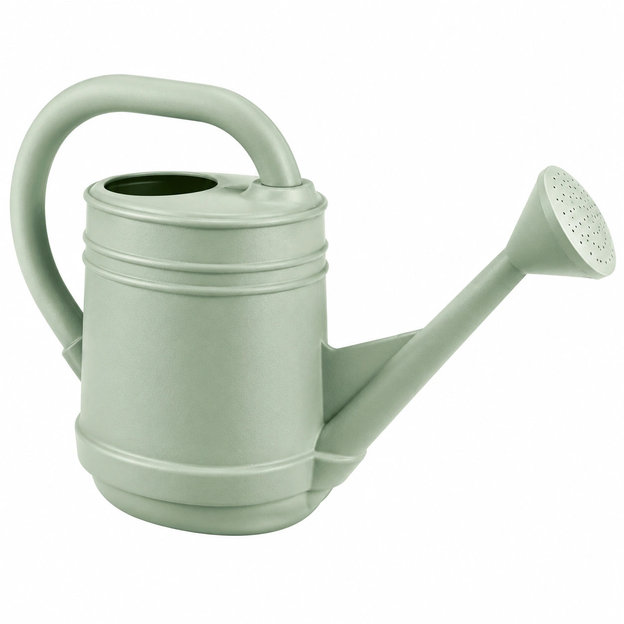 Arrosoir 5 L 36 x 15 x 29 cm en plastique vert sauge avec pomme d'arrosage