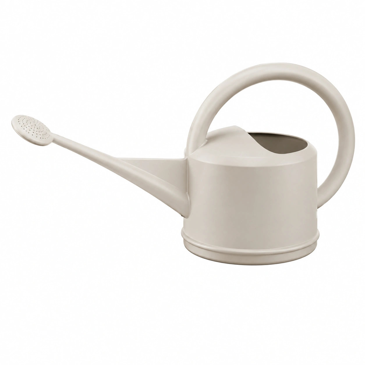 Arrosoir 5 L en plastique beige pour jardin à pomme d arrosage style moderne